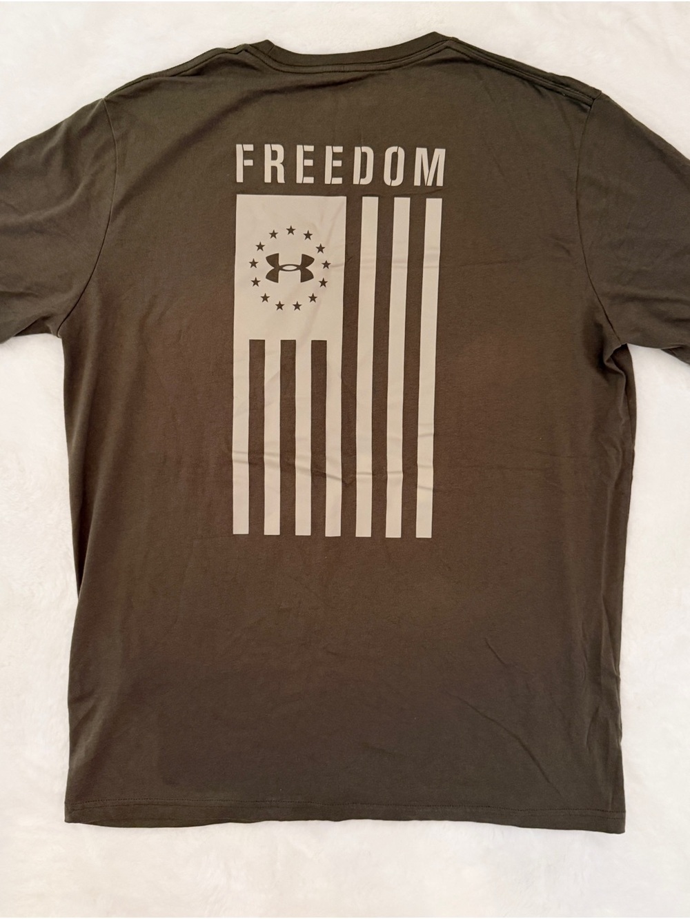 Under Armour Olive Green Short-Sleeve Logo Tee